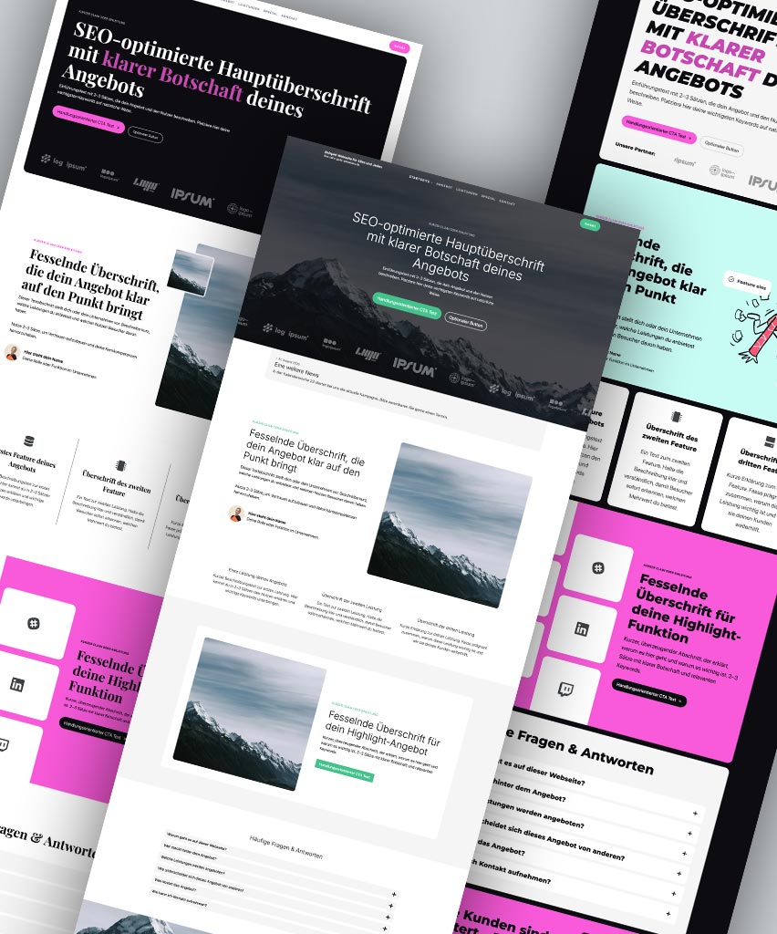 Beispiel-Webseiten für Alles und Jeden