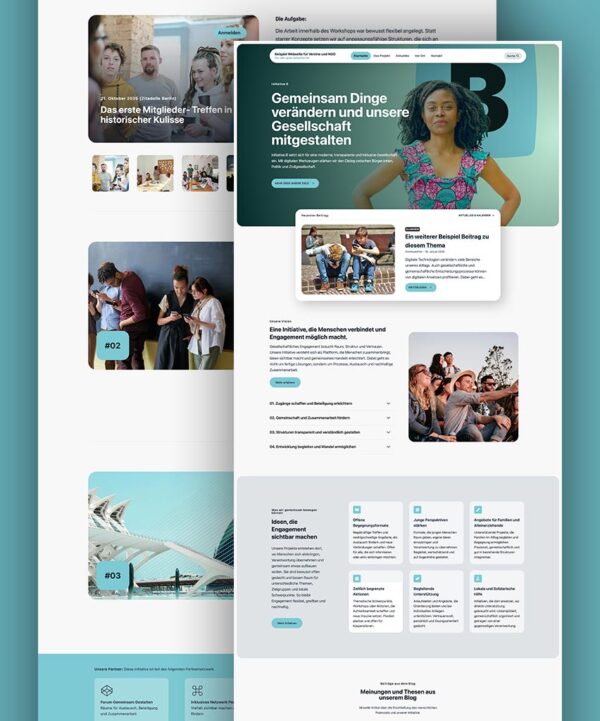 Sehr gute Webseiten Beispiel für Vereine und NGO