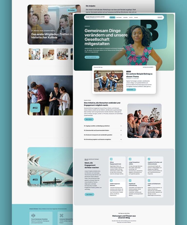 Sehr gute Webseiten Beispiel für Vereine und NGO